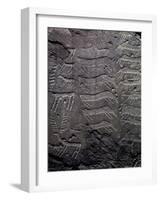 Depiction of Deer, Petroglyphs in Val Camonica-null-Framed Photographic Print