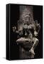 Depiction of Goddess Mariyammai with Hair Standing on End-null-Framed Stretched Canvas