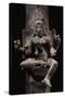 Depiction of Goddess Mariyammai with Hair Standing on End-null-Stretched Canvas