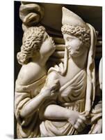 Depiction of Phaedra-Hippolytus Myth, Detail from Relief on Roman Sarcophagus from Manastirne-null-Mounted Giclee Print