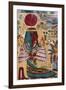 Depiction of Ra, Decorative Detail of Ankh-Ef-En-Khonsu's Sarcophagus-null-Framed Giclee Print