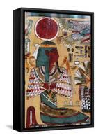 Depiction of Ra, Decorative Detail of Ankh-Ef-En-Khonsu's Sarcophagus-null-Framed Stretched Canvas