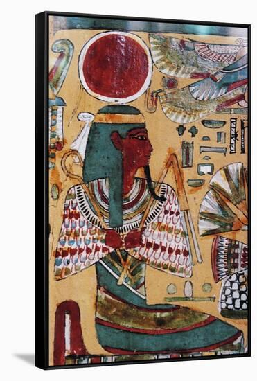 Depiction of Ra, Decorative Detail of Ankh-Ef-En-Khonsu's Sarcophagus-null-Framed Stretched Canvas