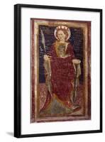 Depiction of Santa Martire in Chapel of St. Gregory in Sacro Speco Monastery, Subiaco, Italy-null-Framed Giclee Print