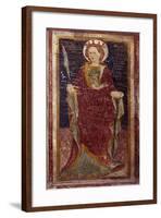 Depiction of Santa Martire in Chapel of St. Gregory in Sacro Speco Monastery, Subiaco, Italy-null-Framed Giclee Print