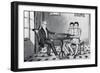Depiction of Siamese Twins Playing Chess-null-Framed Giclee Print