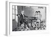 Depiction of Siamese Twins Playing Chess-null-Framed Giclee Print