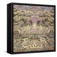 Depiction of Spiritual and Material Worlds-Japanese School-Framed Stretched Canvas