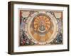 Depiction of the Geo-Heliocentric Universe of Tycho Brahe, 17th century-Andreas Cellarius-Framed Giclee Print