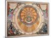 Depiction of the Geo-Heliocentric Universe of Tycho Brahe, 17th century-Andreas Cellarius-Mounted Giclee Print