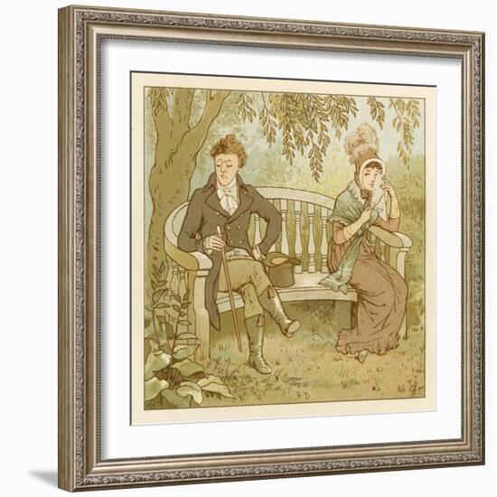 Depiction of the Month of April-Robert Dudley-Framed Giclee Print