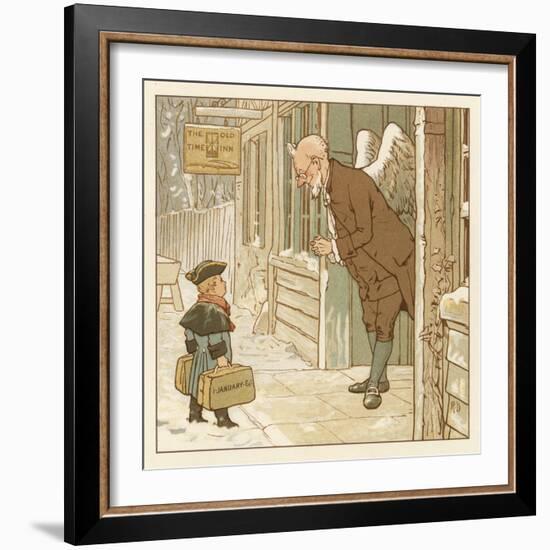 Depiction of the Month of January-Robert Dudley-Framed Giclee Print