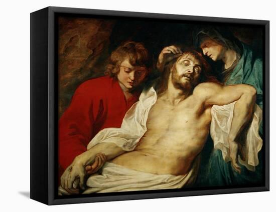 Deploration of Christ with Saints Mary and John the Apostle, circa 1614-1615-Peter Paul Rubens-Framed Stretched Canvas