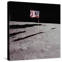 Deployed Flag - 1969-null-Stretched Canvas