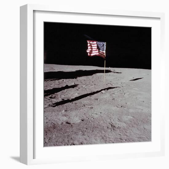 Deployed Flag - 1969-null-Framed Giclee Print