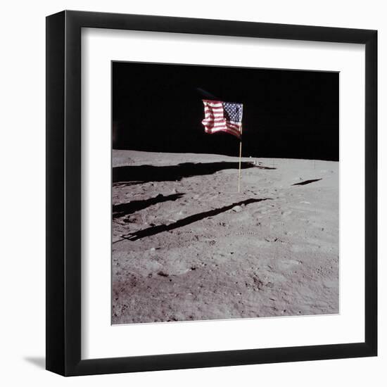 Deployed Flag - 1969-null-Framed Giclee Print