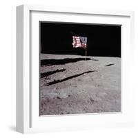 Deployed Flag - 1969-null-Framed Giclee Print