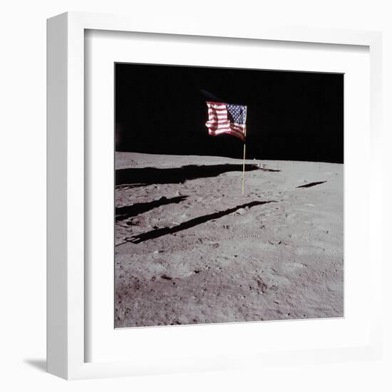 Deployed Flag - 1969-null-Framed Giclee Print