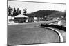 Depoe Bay, Oregon Town View Along Seawall Photograph - Depoe Bay, OR-Lantern Press-Mounted Art Print