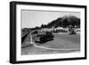 Depoe Bay, Oregon - View of the Aquarium, Oregon Coast Highway-Lantern Press-Framed Art Print