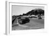 Depoe Bay, Oregon - View of the Aquarium, Oregon Coast Highway-Lantern Press-Framed Art Print