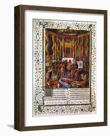 Deportation Of Jews-Jean Fouquet-Framed Giclee Print