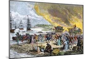 Deportation of the Acadians by the British, 1755-null-Mounted Giclee Print