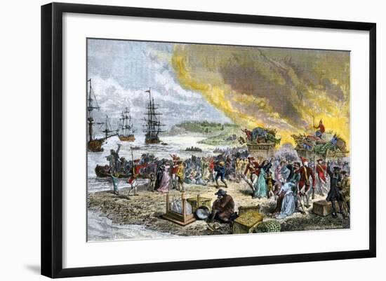 Deportation of the Acadians by the British, 1755-null-Framed Giclee Print