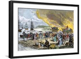 Deportation of the Acadians by the British, 1755-null-Framed Giclee Print