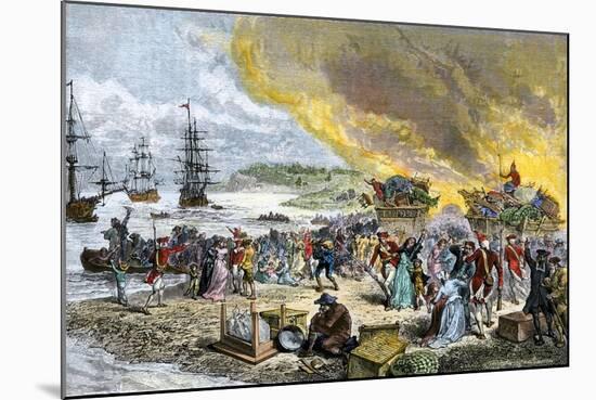 Deportation of the Acadians by the British, 1755-null-Mounted Giclee Print