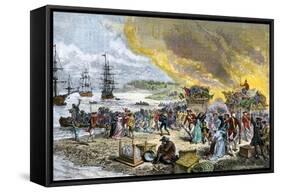 Deportation of the Acadians by the British, 1755-null-Framed Stretched Canvas