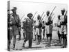 Deposed Ethiopian Leader, Haile Selassie with Ethiopians Soldiers Fighting for British, Mar 10 1941-null-Stretched Canvas