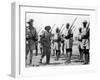 Deposed Ethiopian Leader, Haile Selassie with Ethiopians Soldiers Fighting for British, Mar 10 1941-null-Framed Photo