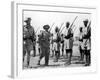Deposed Ethiopian Leader, Haile Selassie with Ethiopians Soldiers Fighting for British, Mar 10 1941-null-Framed Photo