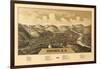 Deposit, New York - Panoramic Map-Lantern Press-Framed Art Print