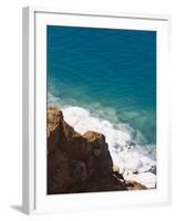 Deposit of Salt and Gypsum by the Cliff in Dead Sea, Jordan-Keren Su-Framed Photographic Print