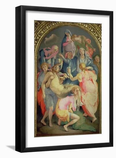 Deposition, 1528-Jacopo da Carucci Pontormo-Framed Giclee Print