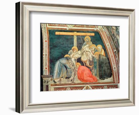 Deposition, C.1320 (Fresco)-Pietro Lorenzetti-Framed Giclee Print