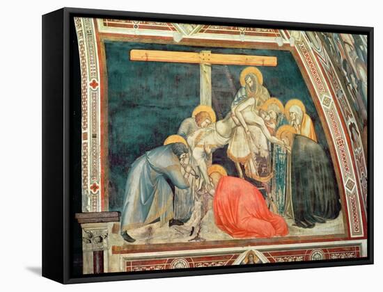 Deposition, C.1320 (Fresco)-Pietro Lorenzetti-Framed Stretched Canvas