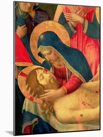 Deposition from the Cross, Detail of the Virgin Mary, 1436-Fra Angelico-Mounted Giclee Print