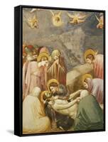 Deposition from the Cross, or The Lamentation, Fresco-Giotto di Bondone-Framed Stretched Canvas