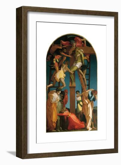 Deposition from the Cross-Rosso Fiorentino-Framed Art Print