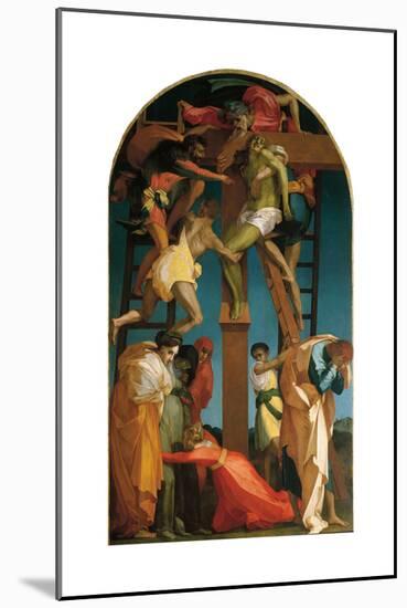Deposition from the Cross-Rosso Fiorentino-Mounted Art Print