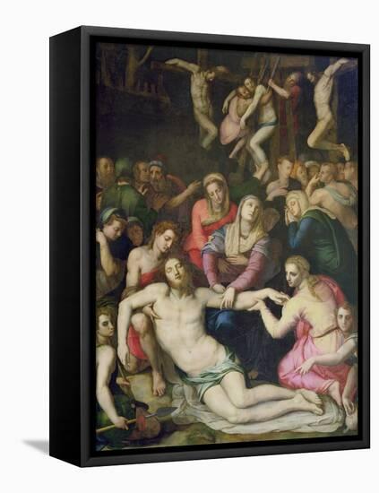 Deposition from the Cross-Agnolo Bronzino-Framed Stretched Canvas