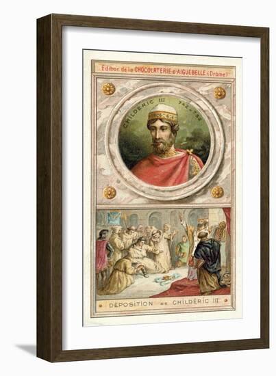 Deposition of Childeric III, 752-null-Framed Giclee Print