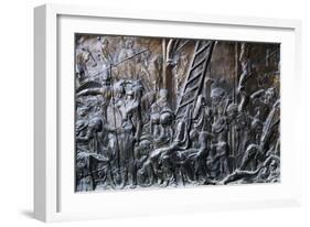 Deposition of Christ from the Cross, Detail from the Left Pulpit, Basilica of St Lawrence, Florence-null-Framed Giclee Print
