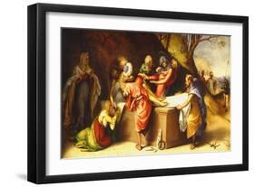 Deposition of Christ in Tomb-Lorenzo Lotto-Framed Giclee Print