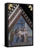 Deposition of Jesus from Cross, Mosaic on Tympanum on Cathedral of Resurrection of Christ-null-Framed Stretched Canvas