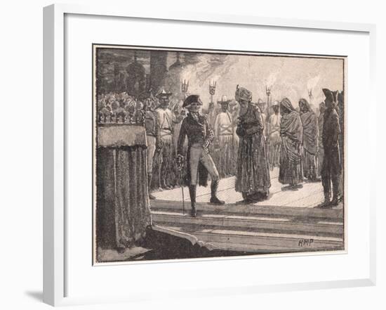 Deposition of Meer Jaffier Ad 1760-Henry Marriott Paget-Framed Giclee Print