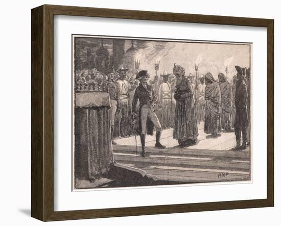 Deposition of Meer Jaffier Ad 1760-Henry Marriott Paget-Framed Giclee Print